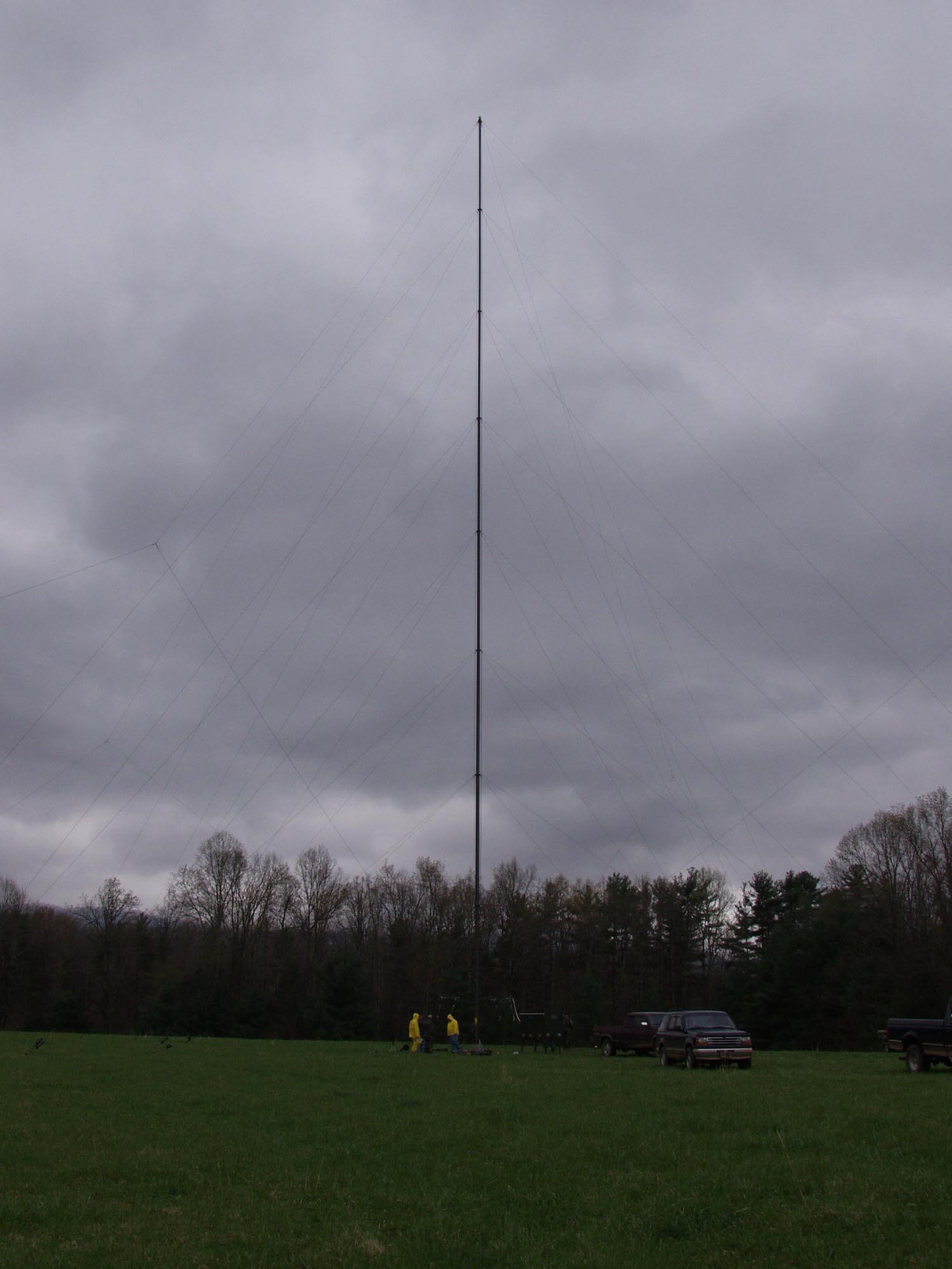 Transportable 50 Meter 164 Feet AM Broadcast Mast System